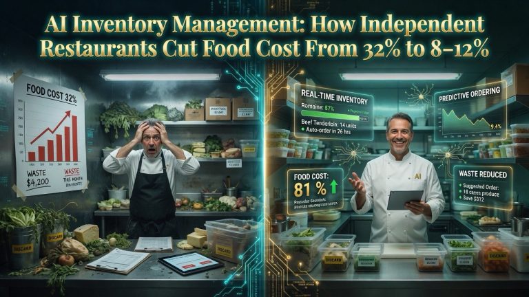 AI Inventory Management: How Independent Restaurants Cut Food Cost From 32% to 8–12%
