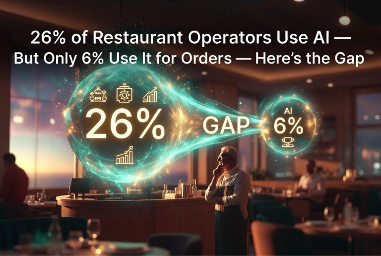 26% of Restaurant Operators Use AI — But Only 6% Use It for Orders. Here’s the Gap.