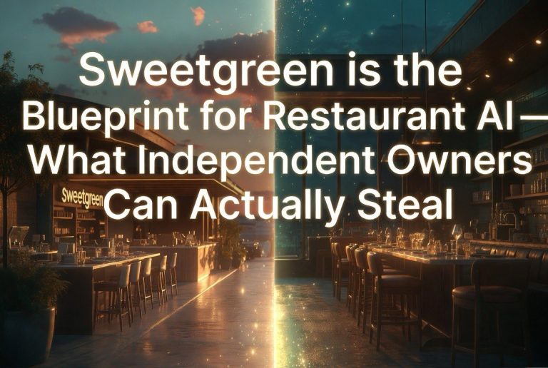 Sweetgreen Is the Blueprint for Restaurant AI — What Independent Owners Can Actually Steal