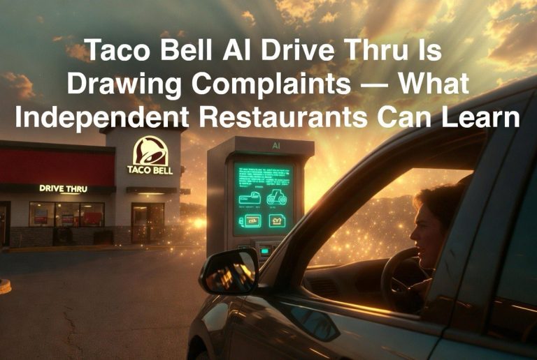 Taco Bell AI Drive-Thru Is Drawing Complaints — What Independent Restaurants Can Learn