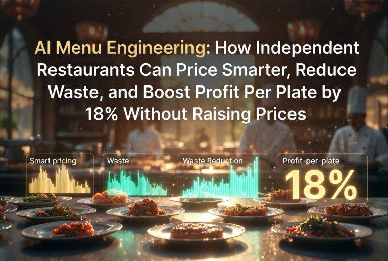 AI Menu Engineering — How Independent Restaurants Can Price Smarter, Reduce Waste, and Boost Profit Per Plate by 18% Without Raising Prices