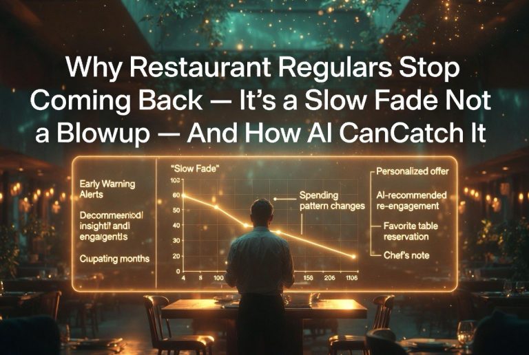 Why Restaurant Regulars Stop Coming Back — It’s a Slow Fade, Not a Blowup (and How AI Can Catch It)