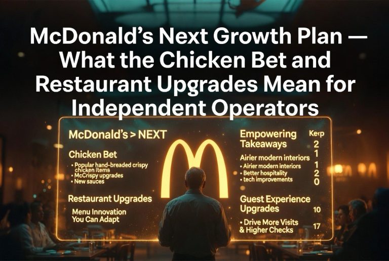 McDonald’s NEXT Growth Plan: What the Chicken Bet and Restaurant Upgrades Mean for Independent Operators