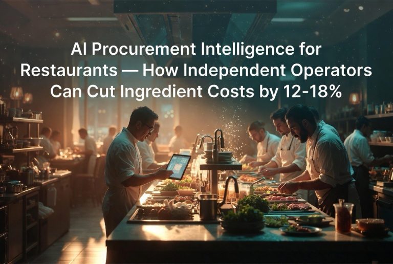 AI Procurement Intelligence for Restaurants — How Independent Operators Can Cut Ingredient Costs by 12-18%