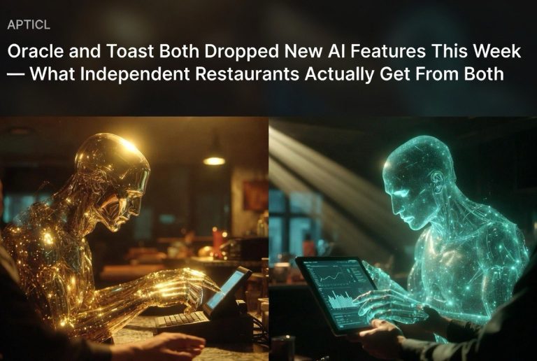 Oracle and Toast Both Dropped New AI Features This Week — What Independent Restaurants Actually Get From Both