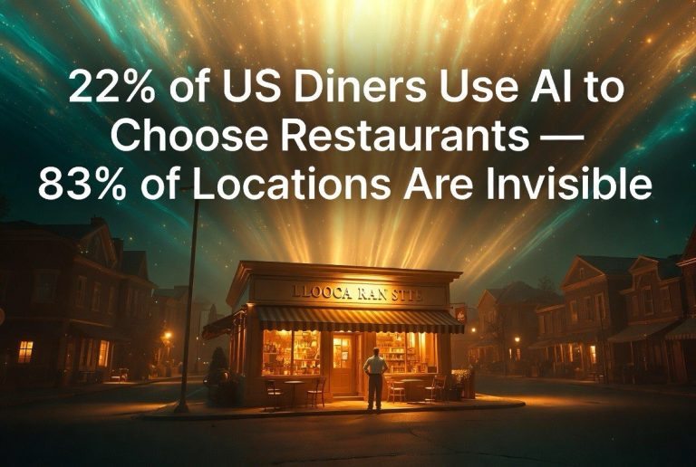 22% of US Diners Use AI to Choose Restaurants — 83% of Locations Are Invisible