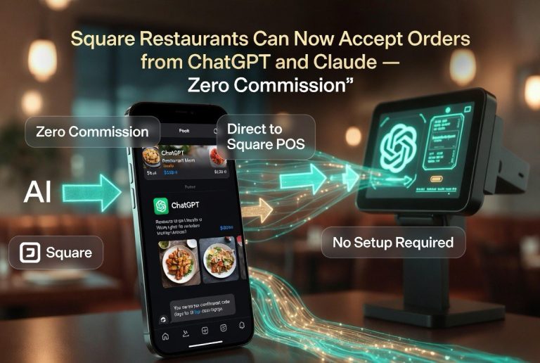 Square Restaurants Can Now Accept Orders from ChatGPT and Claude — Zero Commission