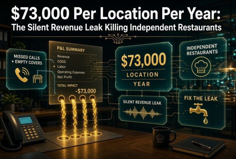 $73,000 Per Location Per Year: The Silent Revenue Leak Killing Independent Restaurants