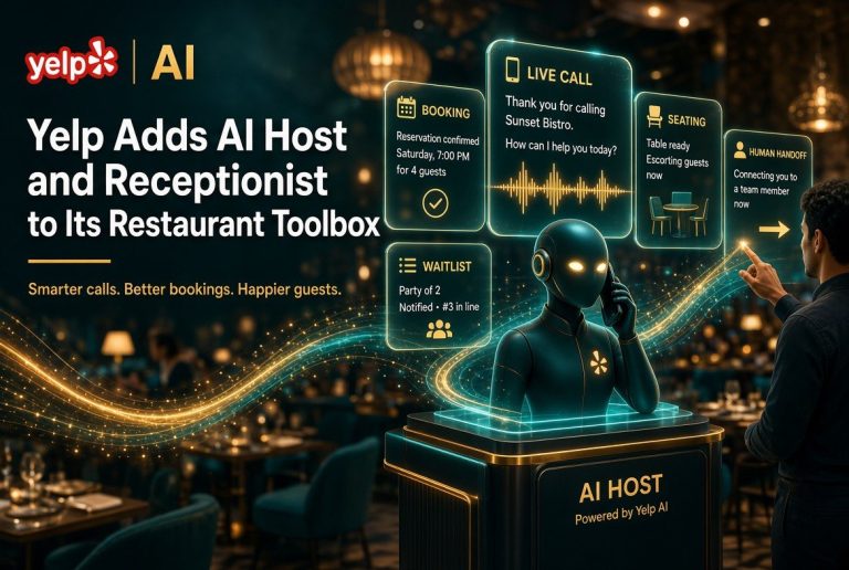 Yelp Adds AI Host and Receptionist to Its Restaurant Toolbox