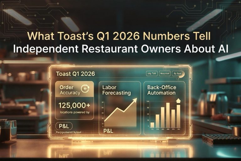 Toast Q1 2026 numbers show AI adoption among independent restaurant owners