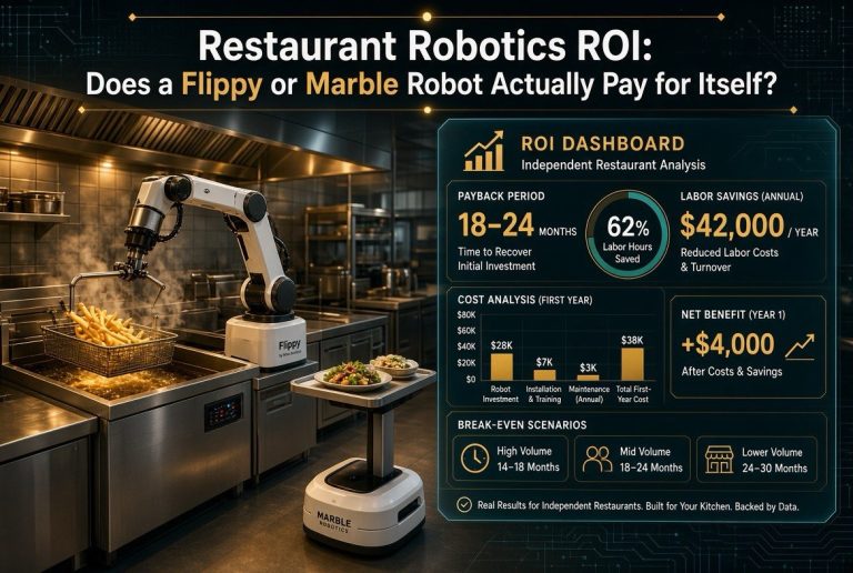 Restaurant Robotics ROI: Does a Flippy or Marble Robot Actually Pay for Itself?