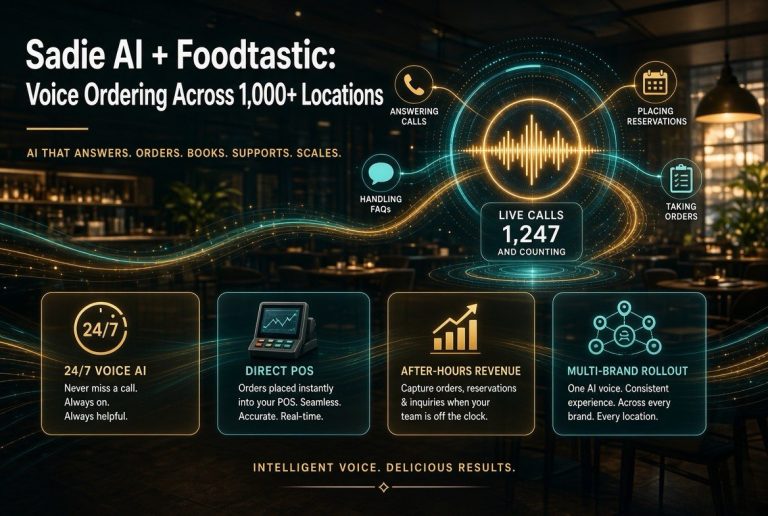 Sadie AI + Foodtastic: Voice Ordering Across 1,000+ Locations