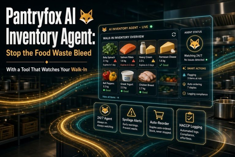 Pantryfox AI Inventory Agent: Stop the Food Waste Bleed With a Tool That Watches Your Walk-In