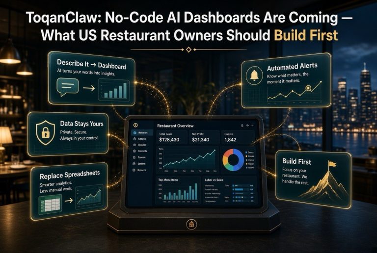 ToqanClaw: No-Code AI Dashboards Are Coming — What US Restaurant Owners Should Build First
