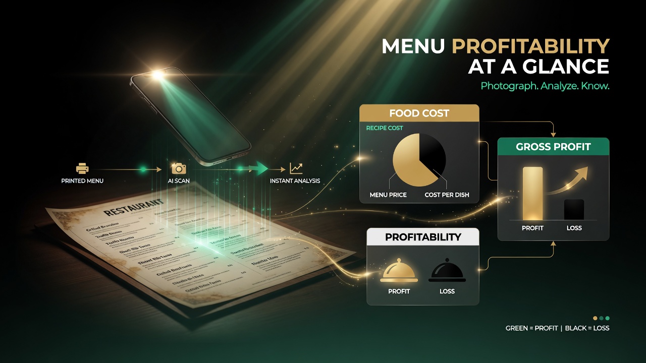 Menu profitability at a glance