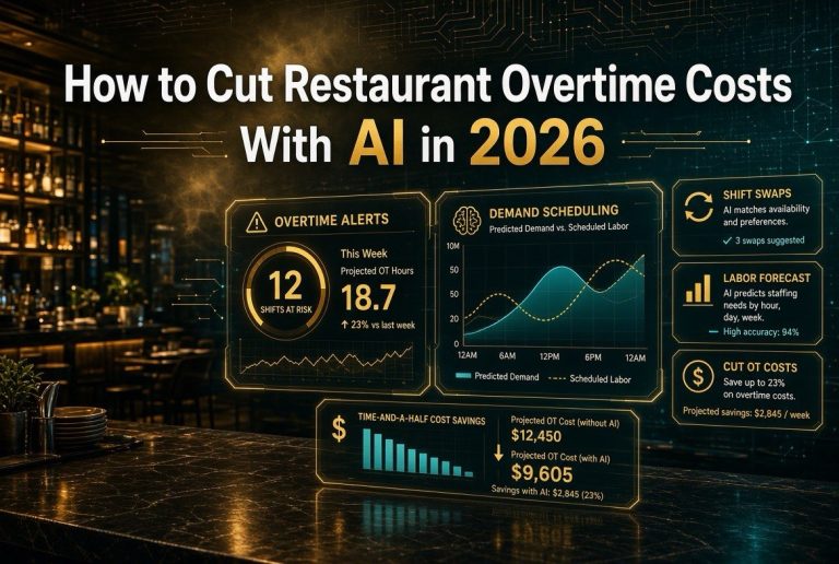 How to Cut Restaurant Overtime Costs With AI in 2026