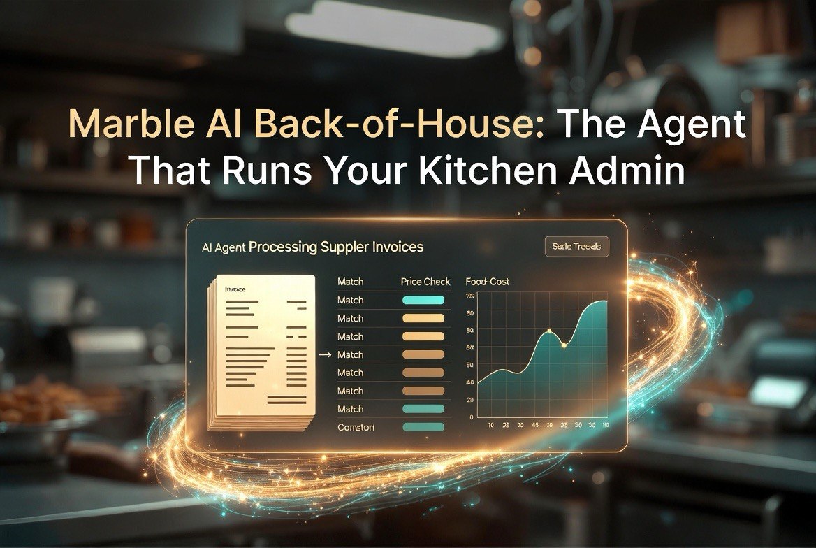 Marble AI back-of-house agent for restaurant kitchen admin
