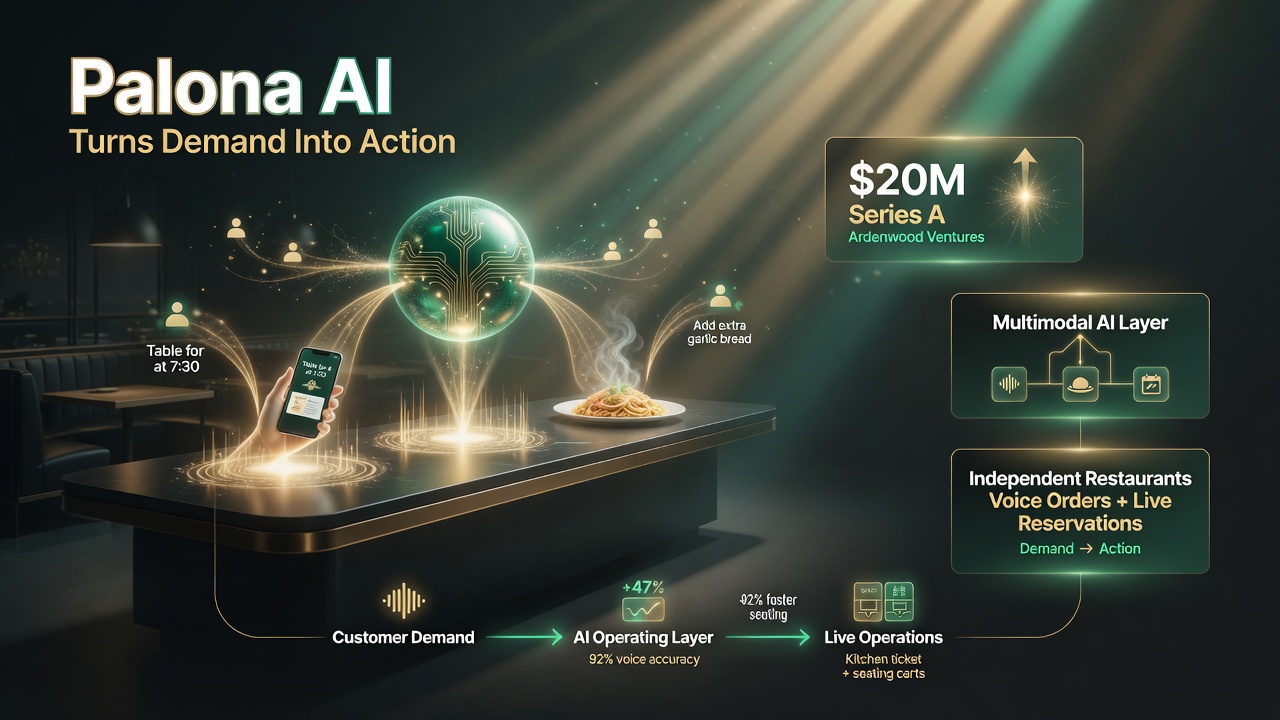 Palona AI multimodal operating layer demand to actions for restaurants