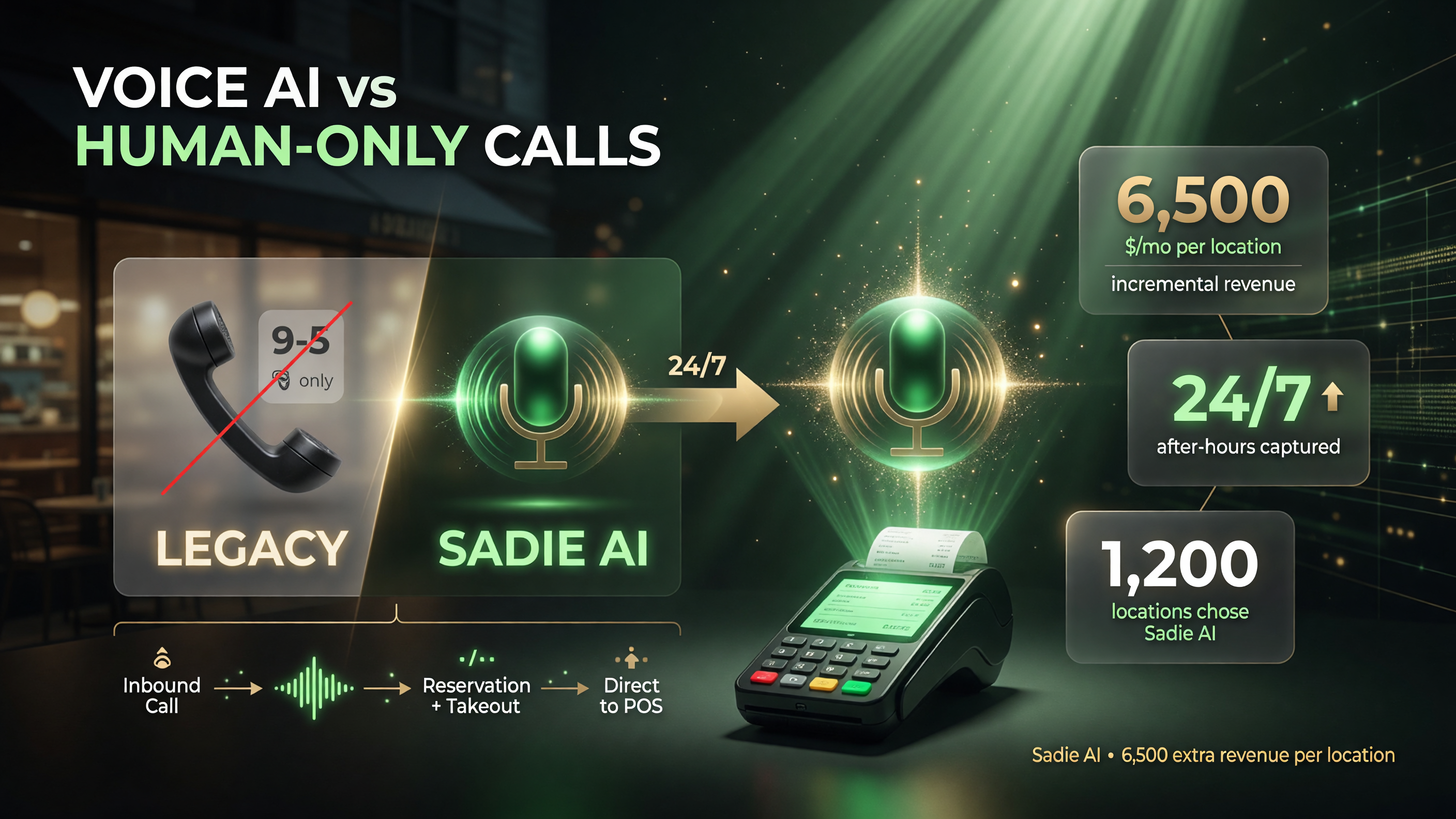 Voice AI vs legacy human-only phone ordering