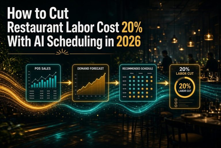How to Cut Restaurant Labor Cost 20% With AI Scheduling in 2026