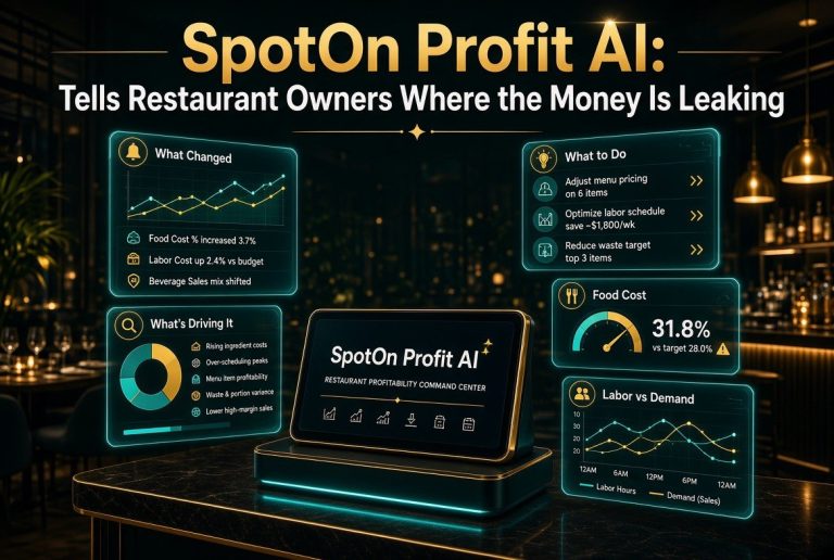 SpotOn Profit AI: Tells Restaurant Owners Where the Money Is Leaking