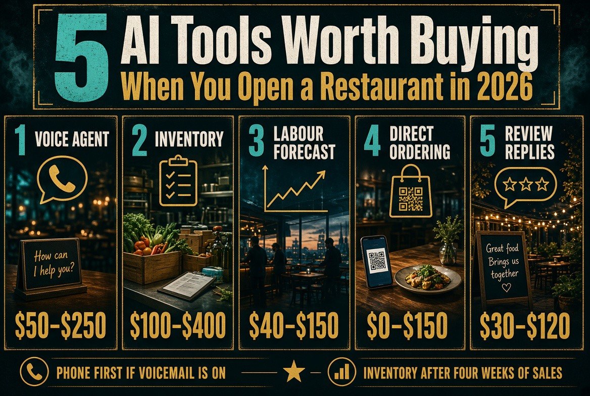 Five AI tools worth buying when you open a restaurant in 2026