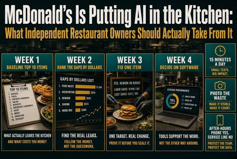 McDonald’s Is Putting AI in the Kitchen: What Independent Restaurant Owners Should Actually Take From It