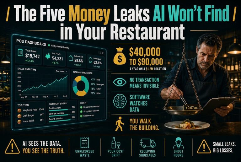 The Five Money Leaks AI Won’t Find in Your Restaurant