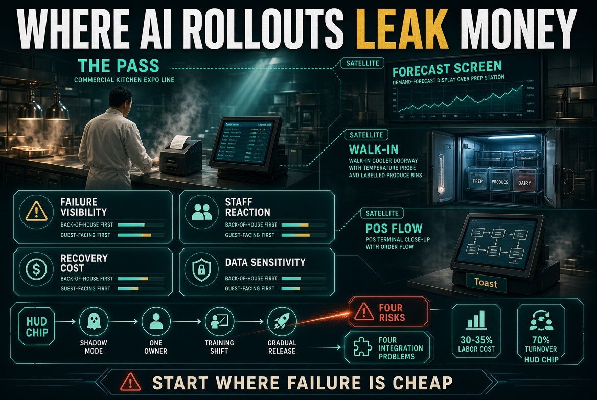 Where AI rollouts leak money - shadow mode, one owner, training shift, gradual release