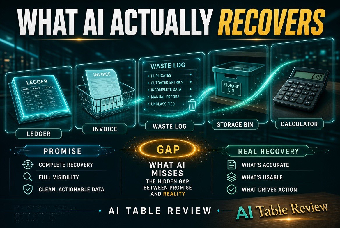 WHAT AI ACTUALLY RECOVERS