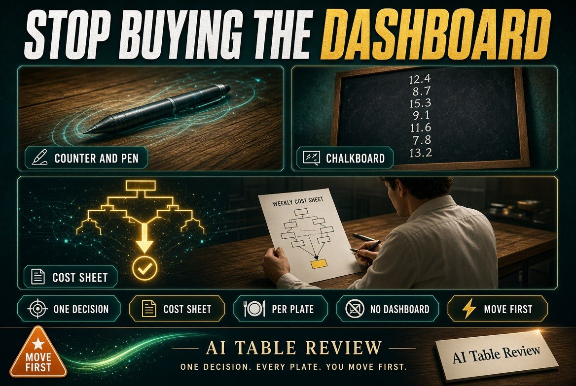 STOP BUYING THE DASHBOARD