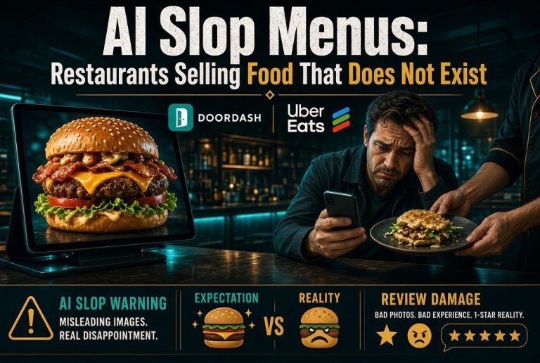 AI slop menu expectation versus reality