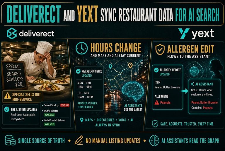Deliverect and Yext Sync Restaurant Data for AI Search
